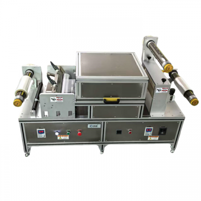 เครื่องเคลือบอัตโนมัติแบบม้วนต่อม้วนพร้อมอุโมงค์อบแห้ง