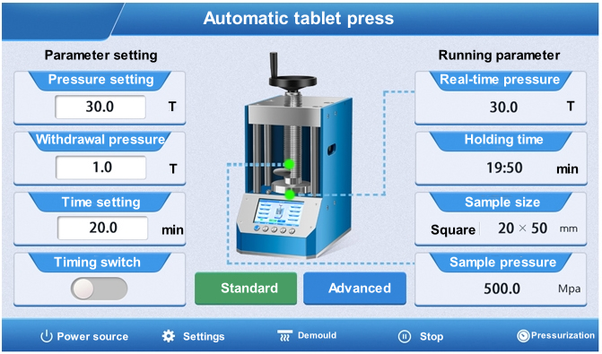 เครื่องอัดผงอัตโนมัติ