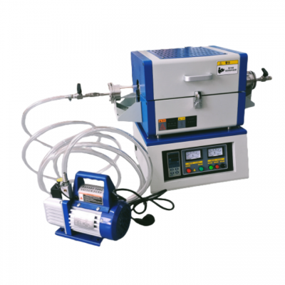 เตาเผาหลอดควอทซ์สุญญากาศโซนเดียว 1200C พร้อมเส้นผ่านศูนย์กลางท่อ 25 มม.