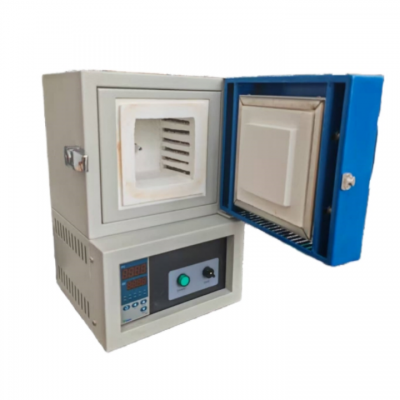 เตาเผาแบบมินิมัฟเฟิลขนาด 1 ลิตรสำหรับห้องปฏิบัติการขนาดเล็ก 1,000 องศาเซลเซียส พร้อมระบบควบคุมอุณหภูมิ