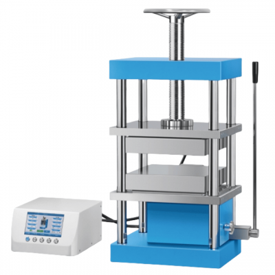 เครื่องรีดร้อนแบบใช้มืออุณหภูมิสูง Lab 40T พร้อมแผ่นทำความร้อนคู่